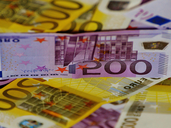 currency laid out in abstract way